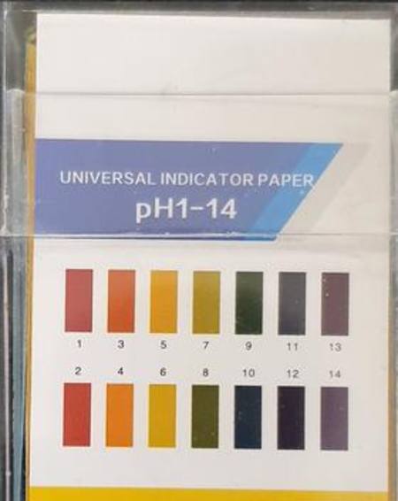 Buy pH 1-14 Indicator Strips Lab grade [orange strips turning to colour reflecting pH of solution] in NZ. 